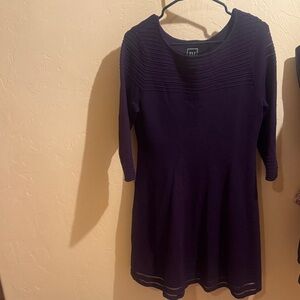 JH Collectibles Deep Purple Long Sleeve Dress